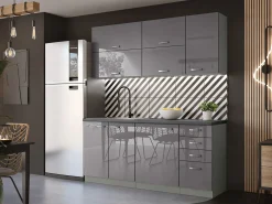 Modulskab med låger Multi Grey 118