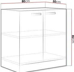 Modulskab med låger Multi Grey 112
