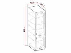 Modulskab med låger Retro Grey 104