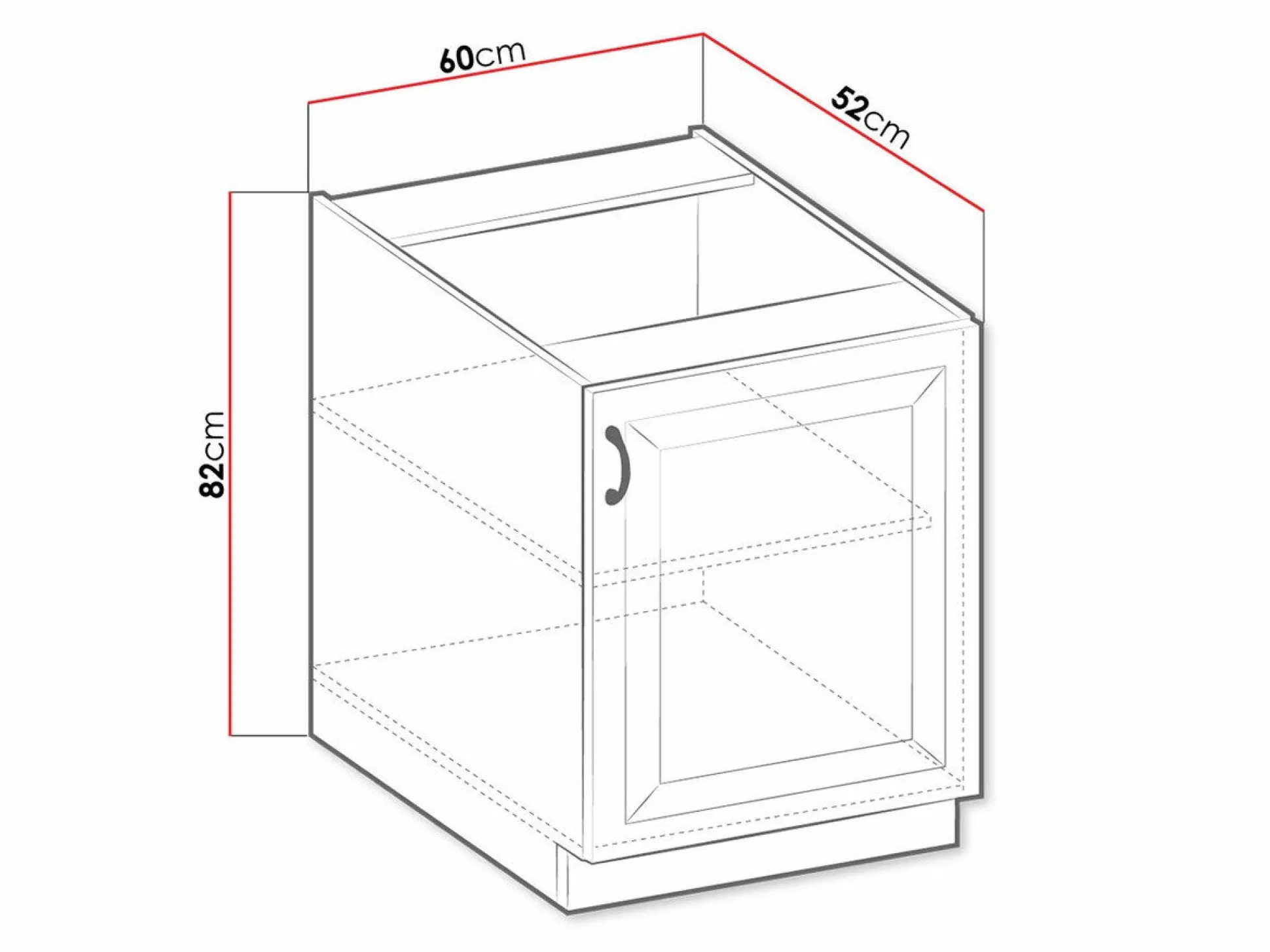 Modulskab med låger Retro White 107