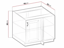 Modulskab med låger Retro Grey 100