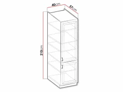 Modulskab med låger Retro White 104