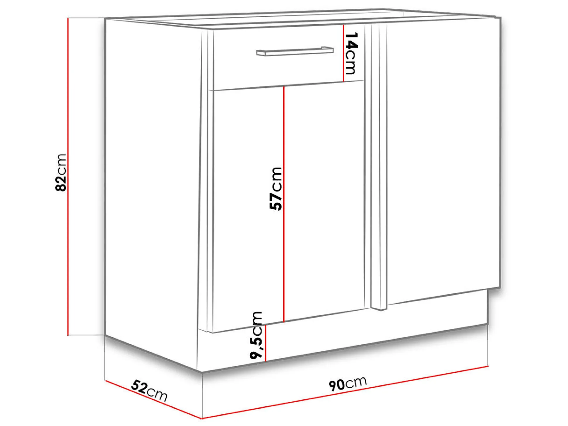 Modulskab med låger Wood Grey 103