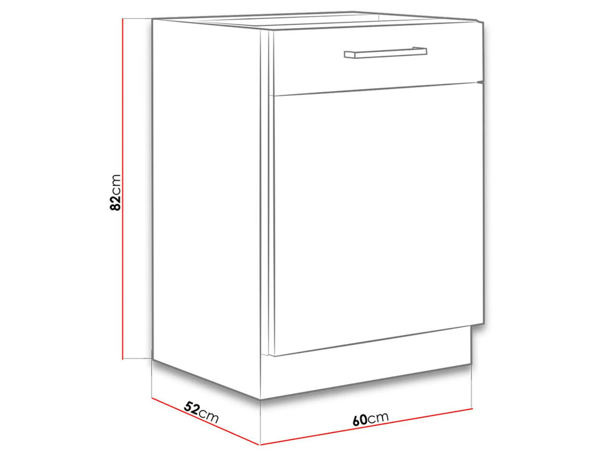 Modulskab med låger Wood Grey 116