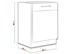 Modulskab med låger Wood White 116