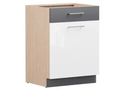 Modulskab med skuffe og låger Mode White 113