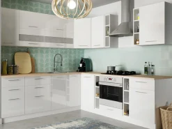 Modulskab med skuffe og låger Tiffa White 143