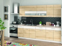 Modulskab med skuffe og låger Mode Beech 110