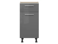 Modulskab med skuffe og låger Tiffa Grey 138