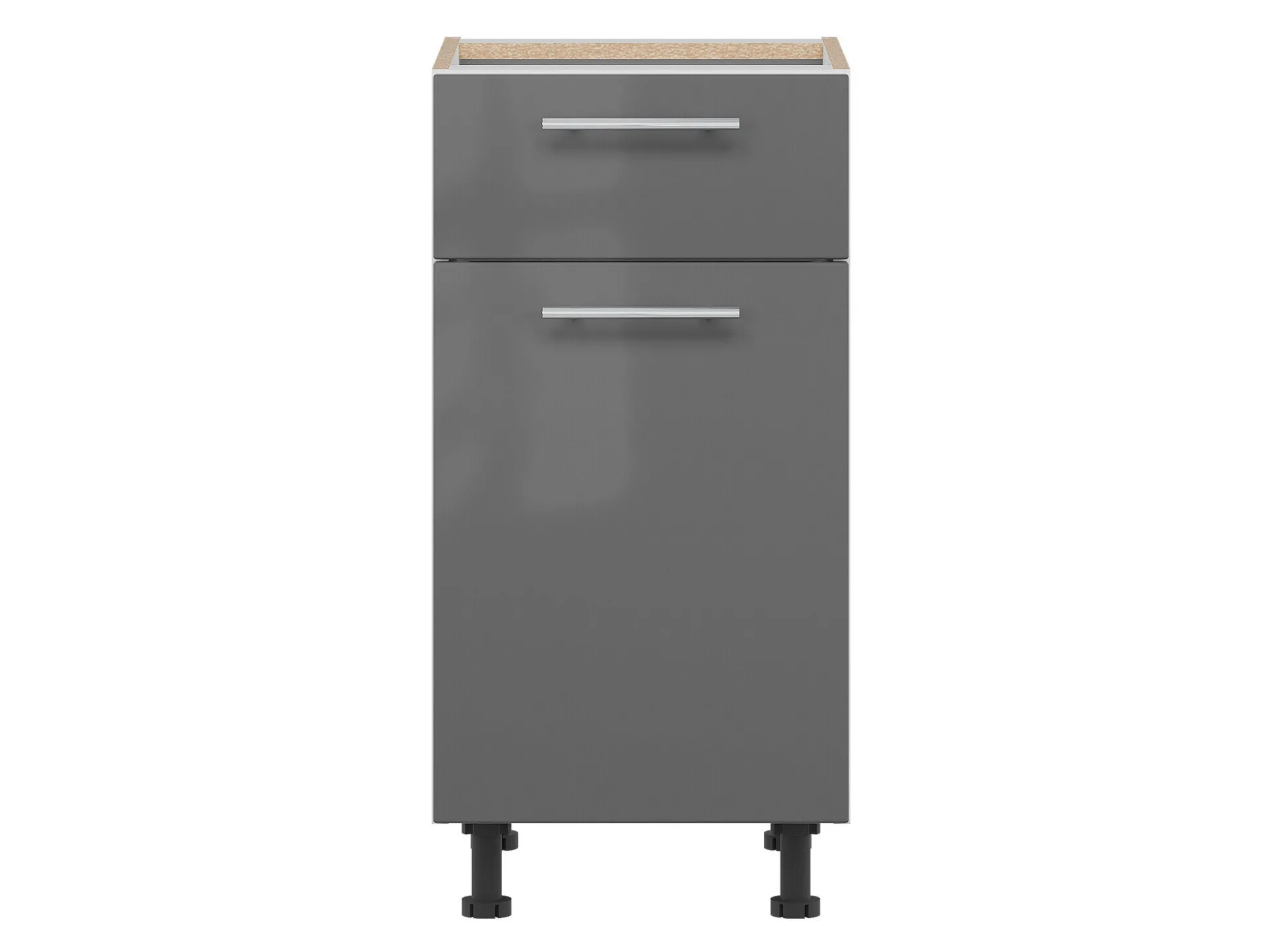 Modulskab med skuffe og låger Tiffa Grey 138