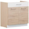 Modulskab med skuffe og låger Mode Beech 117