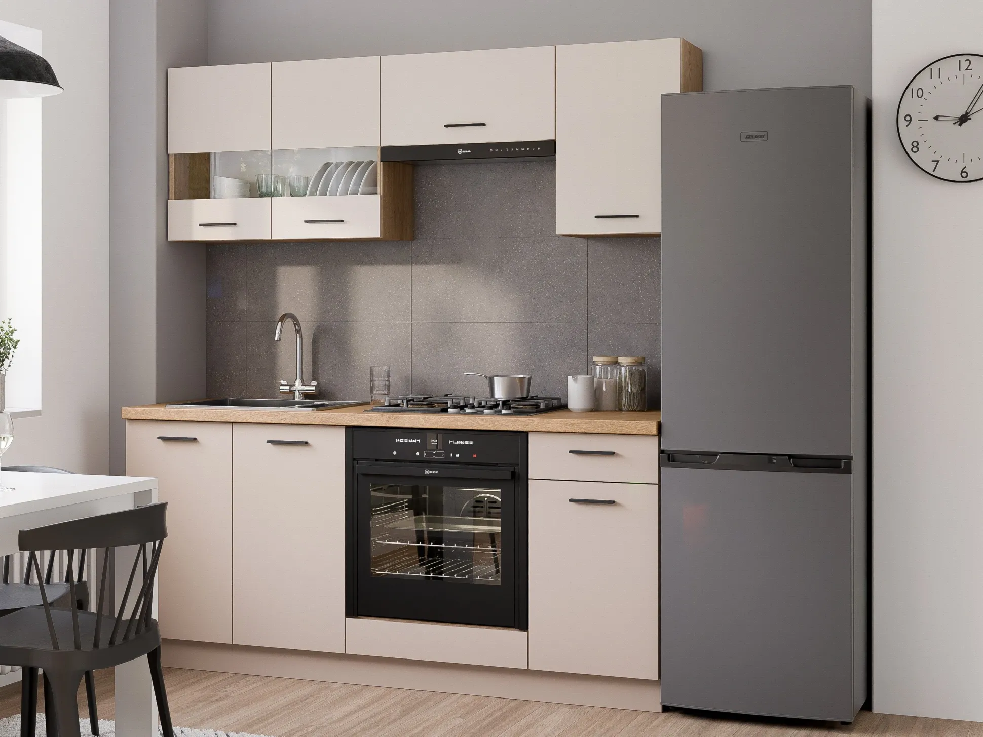 Modulskab med skuffe og låger Ati Cashmere 114