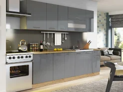 Modulskab med skuffe og låger Tiffa Grey 140