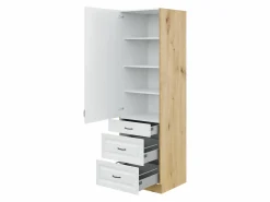 Modulskab med skuffe og låger Retro White 114