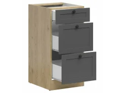 Modulskab med skuffer Classic Grey Oak 107