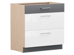 Modulskab med skuffer Mode White 124