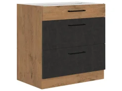 Modulskab med skuffer Wood Grey 123