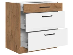 Modulskab med skuffer Wood Grey 123