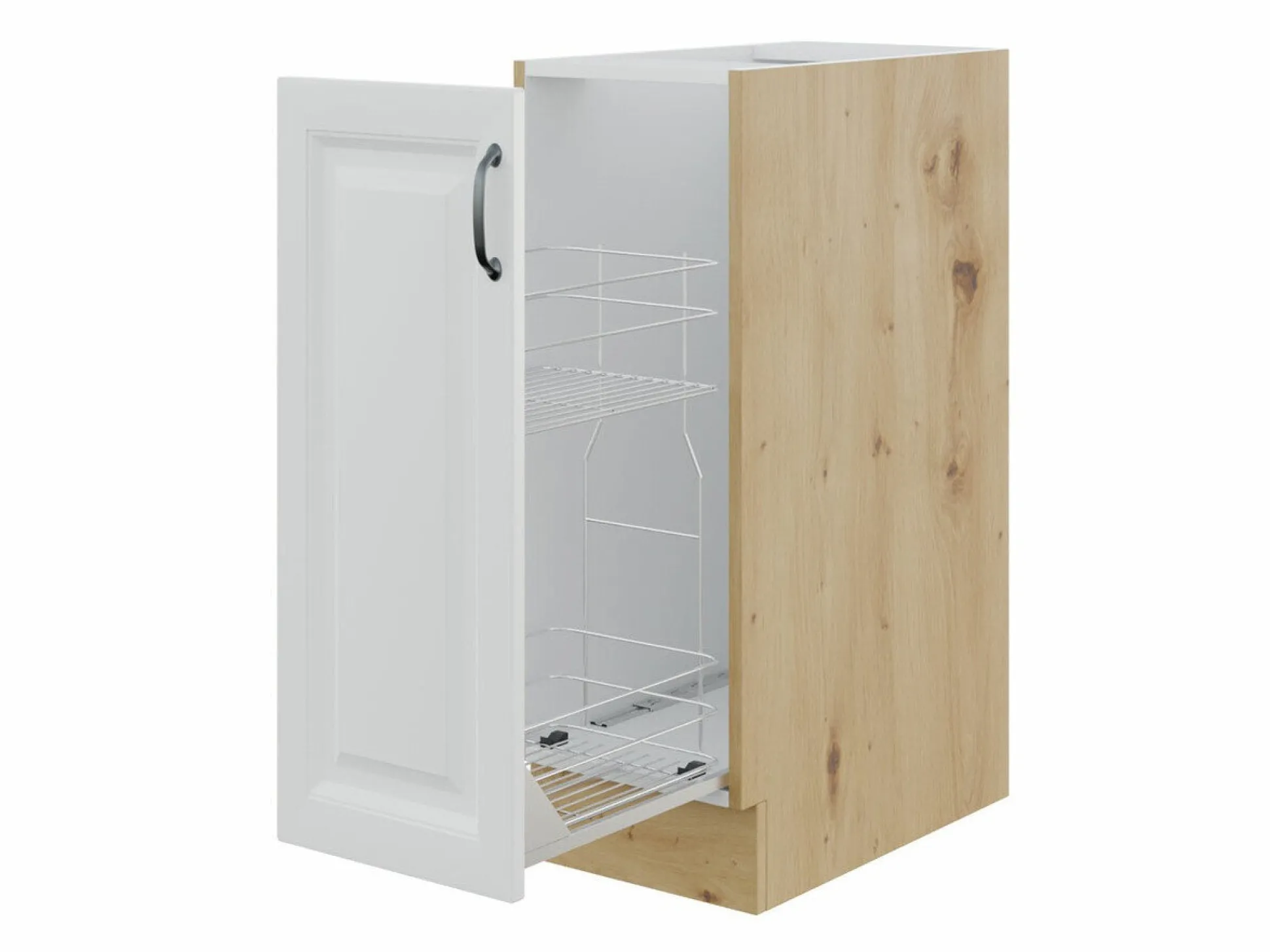 Modulskab med udtrækskurv Retro White 102