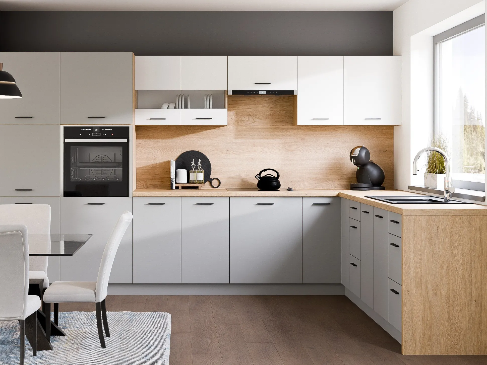 Modulskab til indbyggede apparater Ati Grey 113