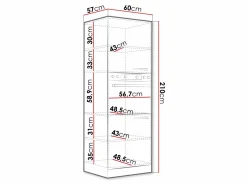 Modulskab til indbyggede apparater Multi Grey 100