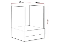 Modulskab til indbyggede apparater Multi Cream 117