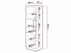 Modulskab til indbyggede apparater Retro Grey 115