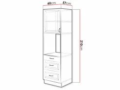 Modulskab til indbyggede apparater Retro White 117