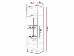 Modulskab til indbyggede apparater Retro Grey 116