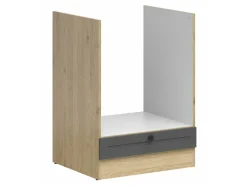 Modulskab til indbyggede apparater Classic Grey Oak 109
