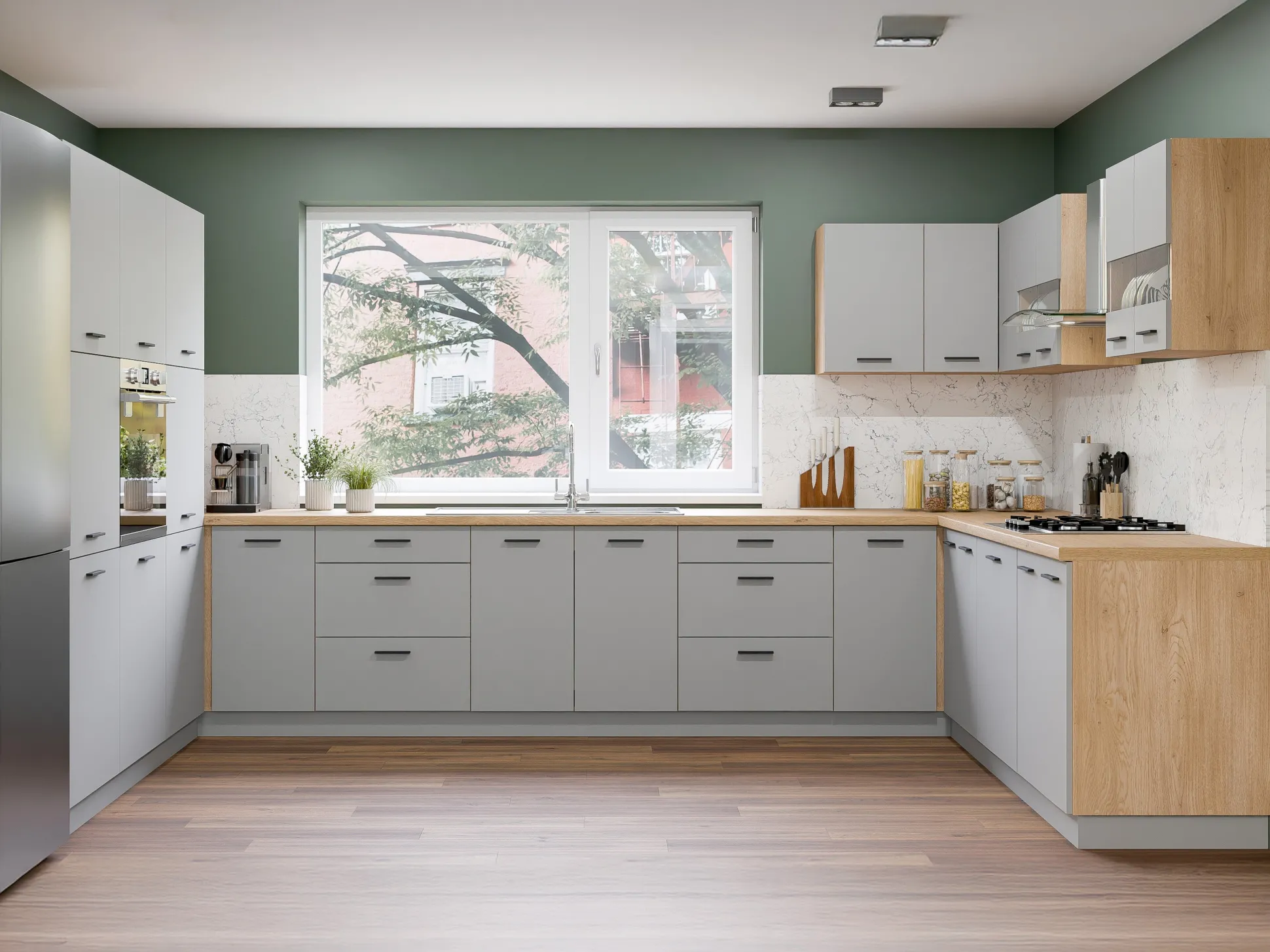 Modulvægskab Ati Grey 121