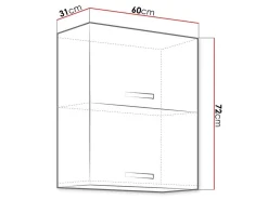 Modulvægskab Multi Grey 114