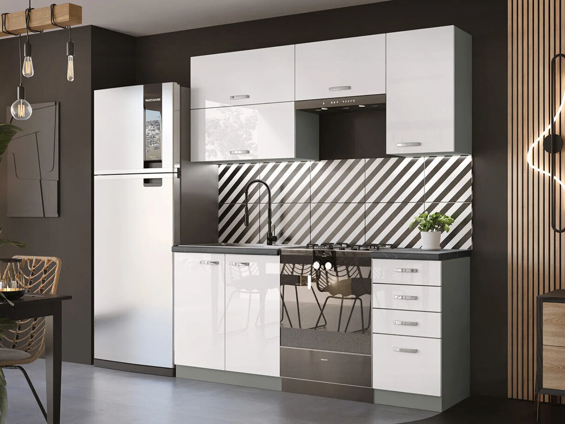 Modulvægskab Multi White 119