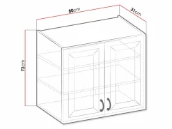 Modulvægskab Retro Grey 139