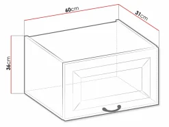 Modulvægskab Retro White 137