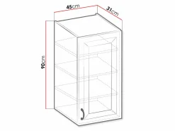 Modulvægskab Retro White 131