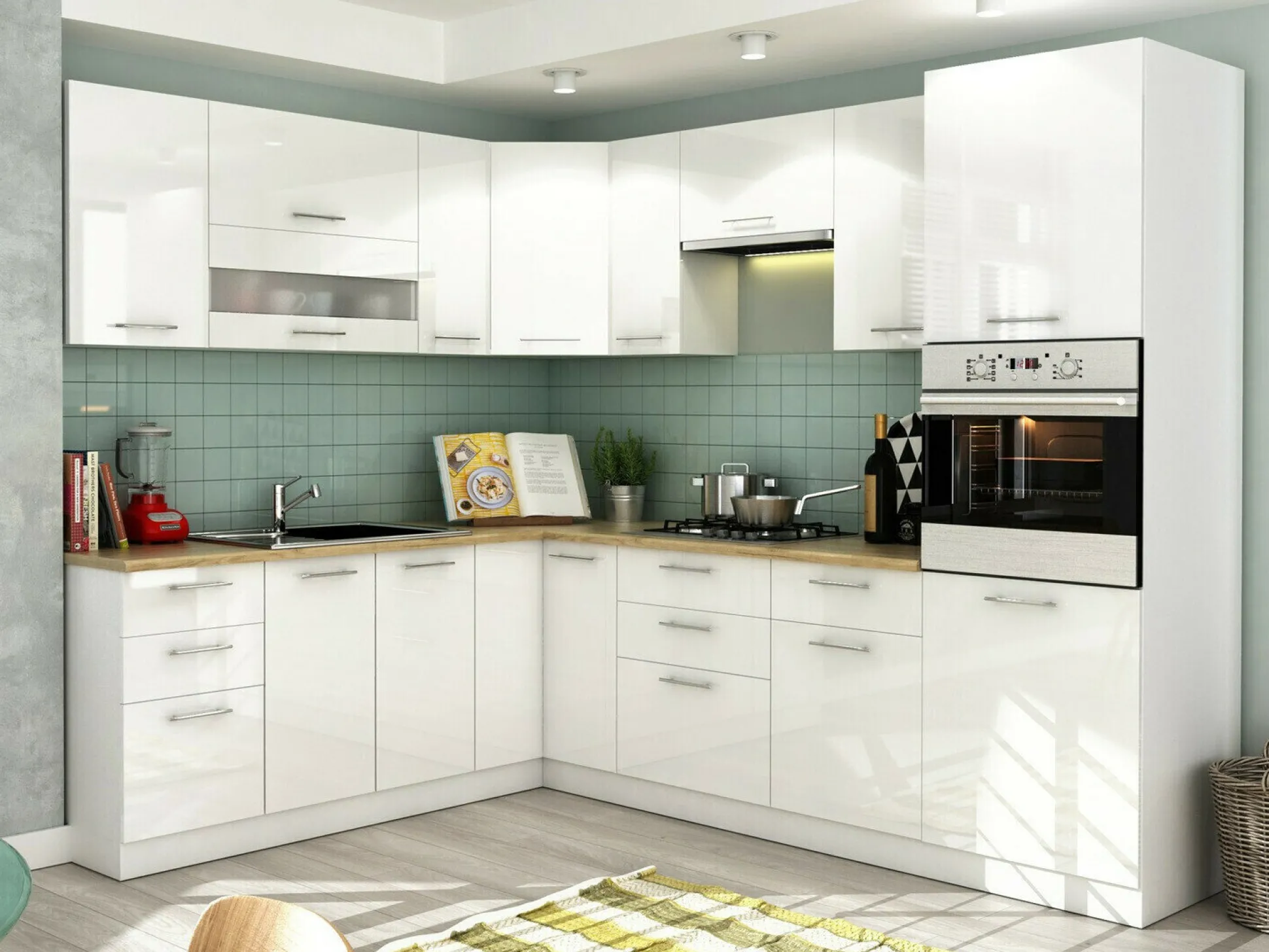 Modulvægskab Tiffa White 125