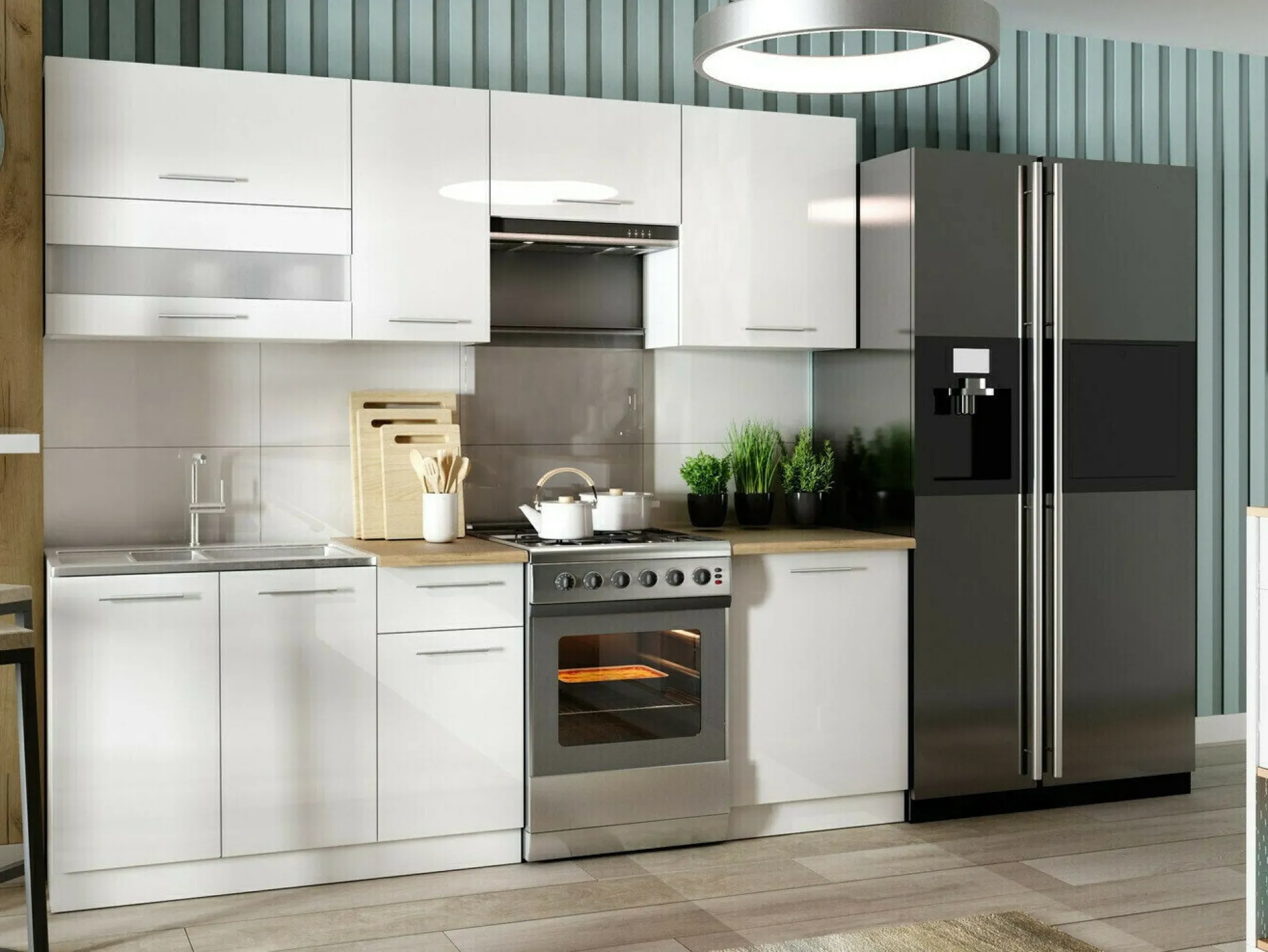 Modulvægskab Tiffa White 127