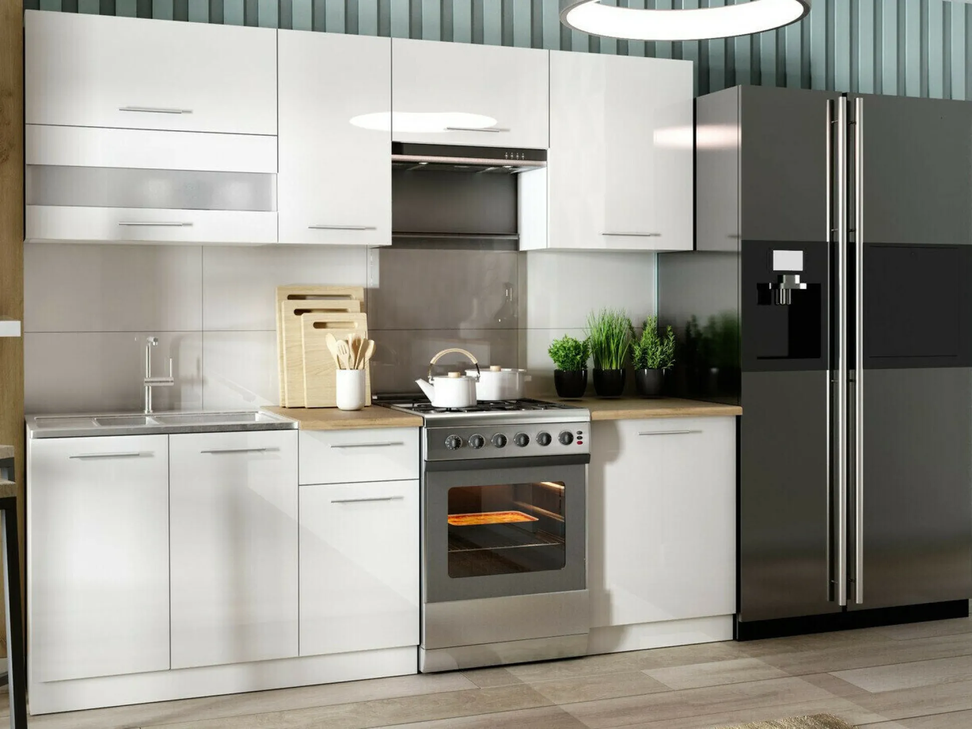 Modulvægskab Tiffa White 128