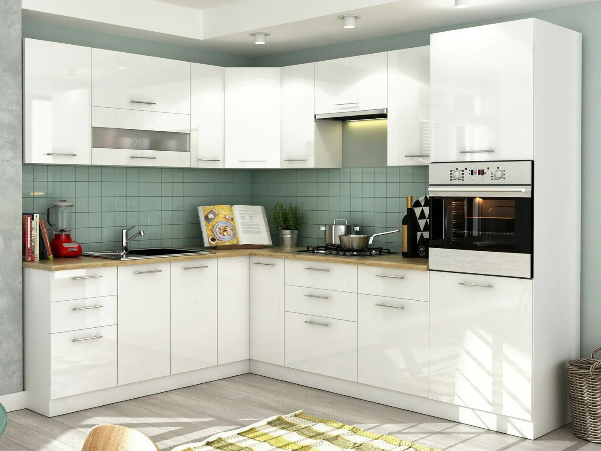 Modulvægskab Tiffa White 128