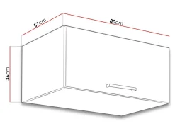 Modulvægskab Wood Grey 133