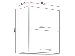 Modulvægskab Wood Grey 130