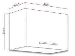 Modulvægskab Wood Grey 117