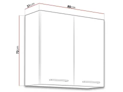 Modulvægskab Wood Grey 121