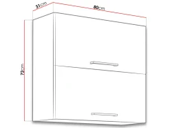 Modulvægskab Wood White 109