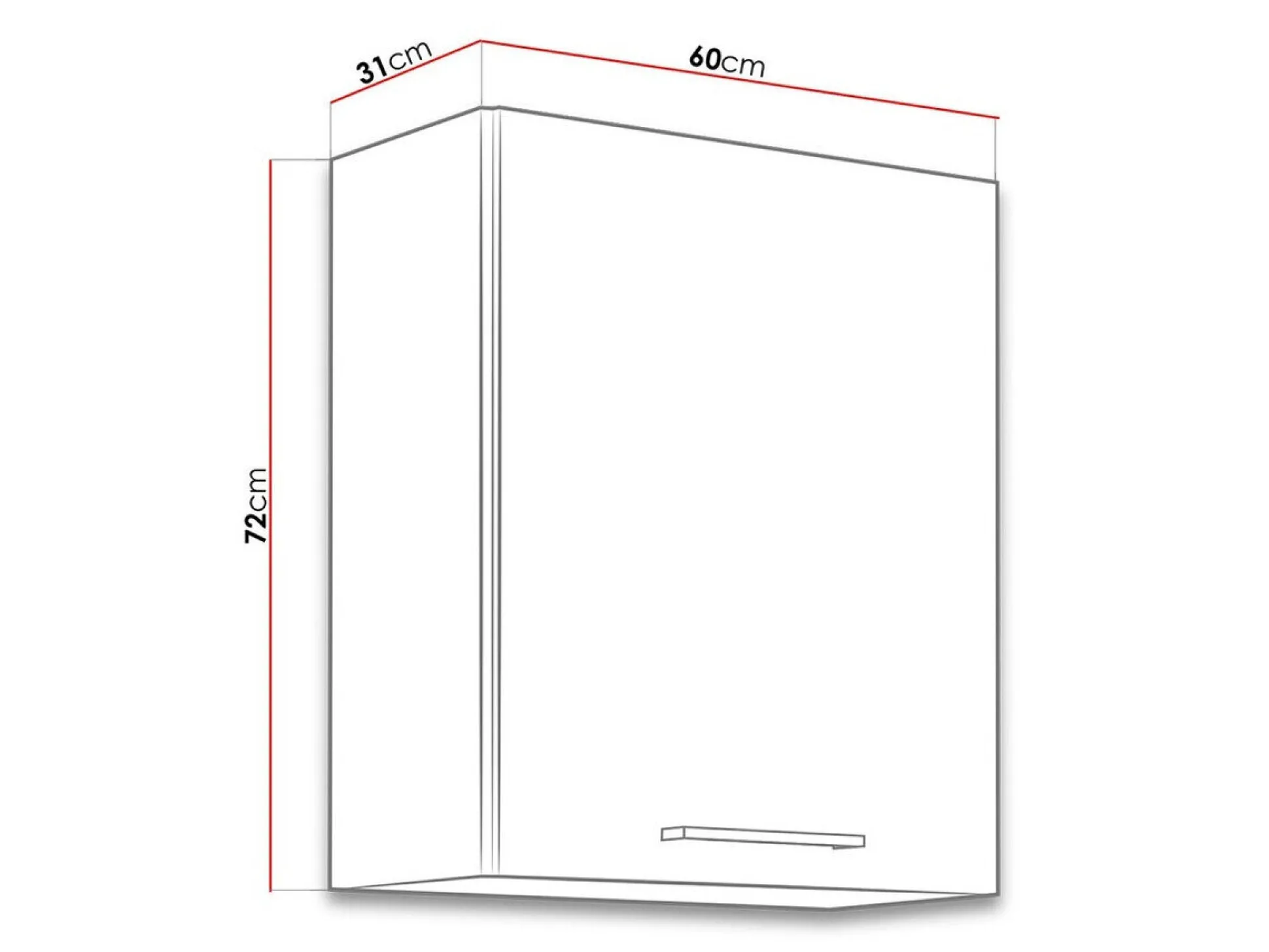 Modulvægskab Wood White 112