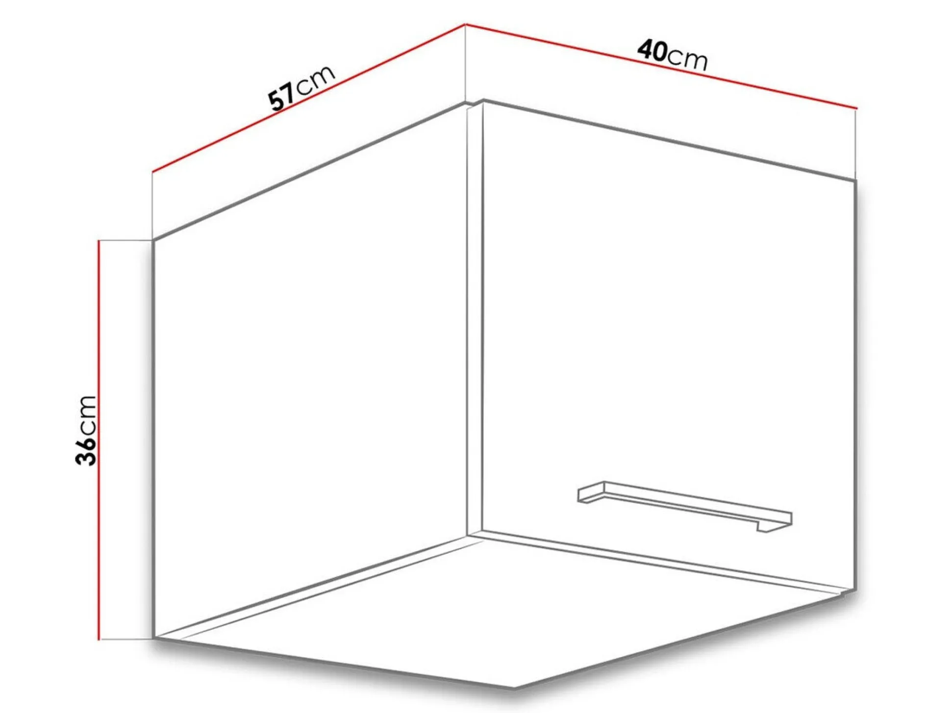 Modulvægskab Wood White 130