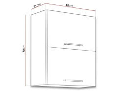 Modulvægskab Wood White 132