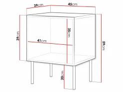 Natbordssæt Celra (Hvid)
