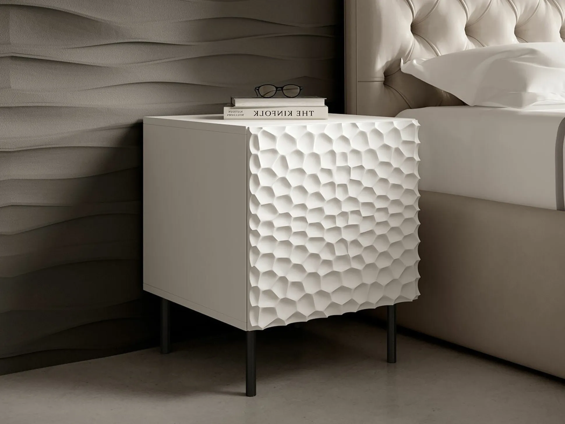 Natbordssæt Charlotte 172 (Hvid + Sort)